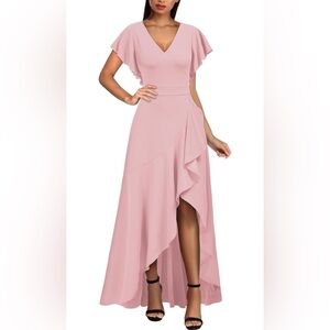 Miusol Elegant Pink Maxi Dress XXL